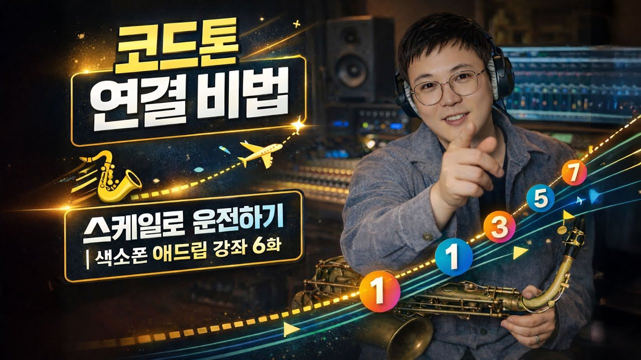 🎷 코드톤 연결 비법 – 스케일로 운전하기 | 색소폰 애드립 강좌 6화