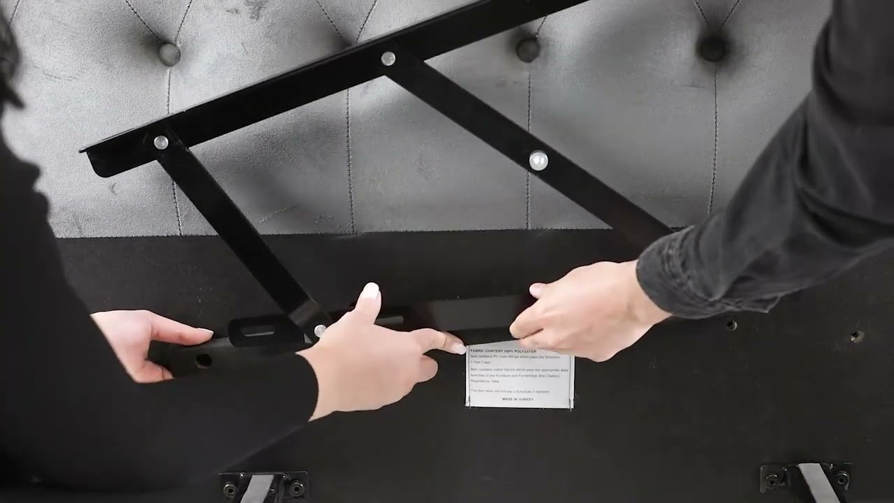 SET UP VIDEO FOR OUR SIDE LIFT OTTOMAN BED FRAME'S  (Ideal Furniture)