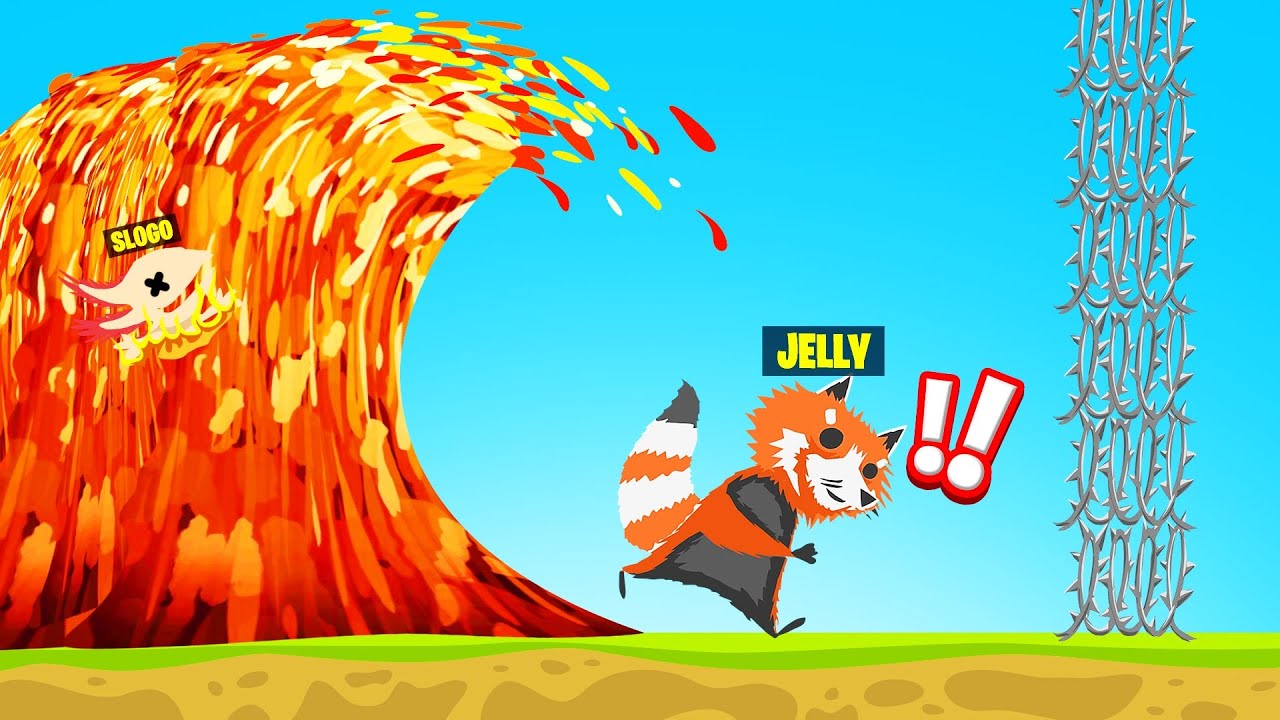 RUN From The LAVA WAVE Or DIE! (Ultimate Chicken Horse)