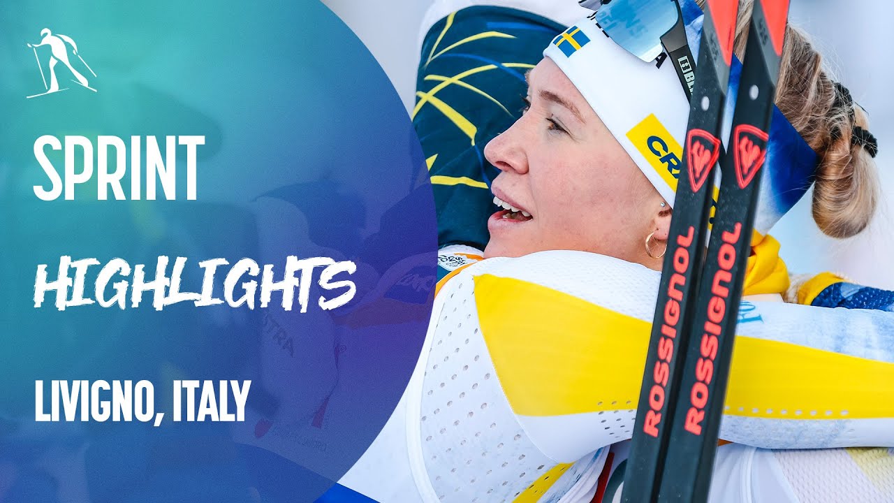 Jonna Sundling leads Swedish clean sweep in Women's Spint | Livigno | FIS Cross Country