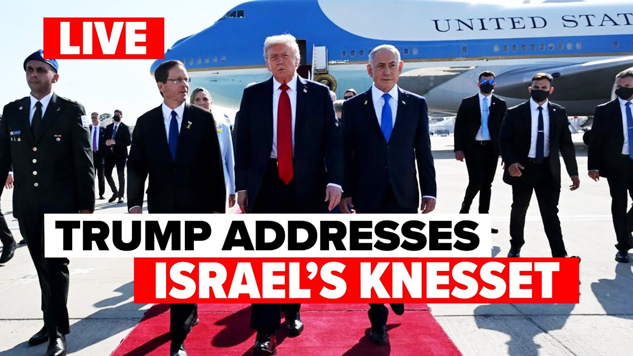 LIVE: Trump Addresses Israel Knesset as Hostages are Being Released