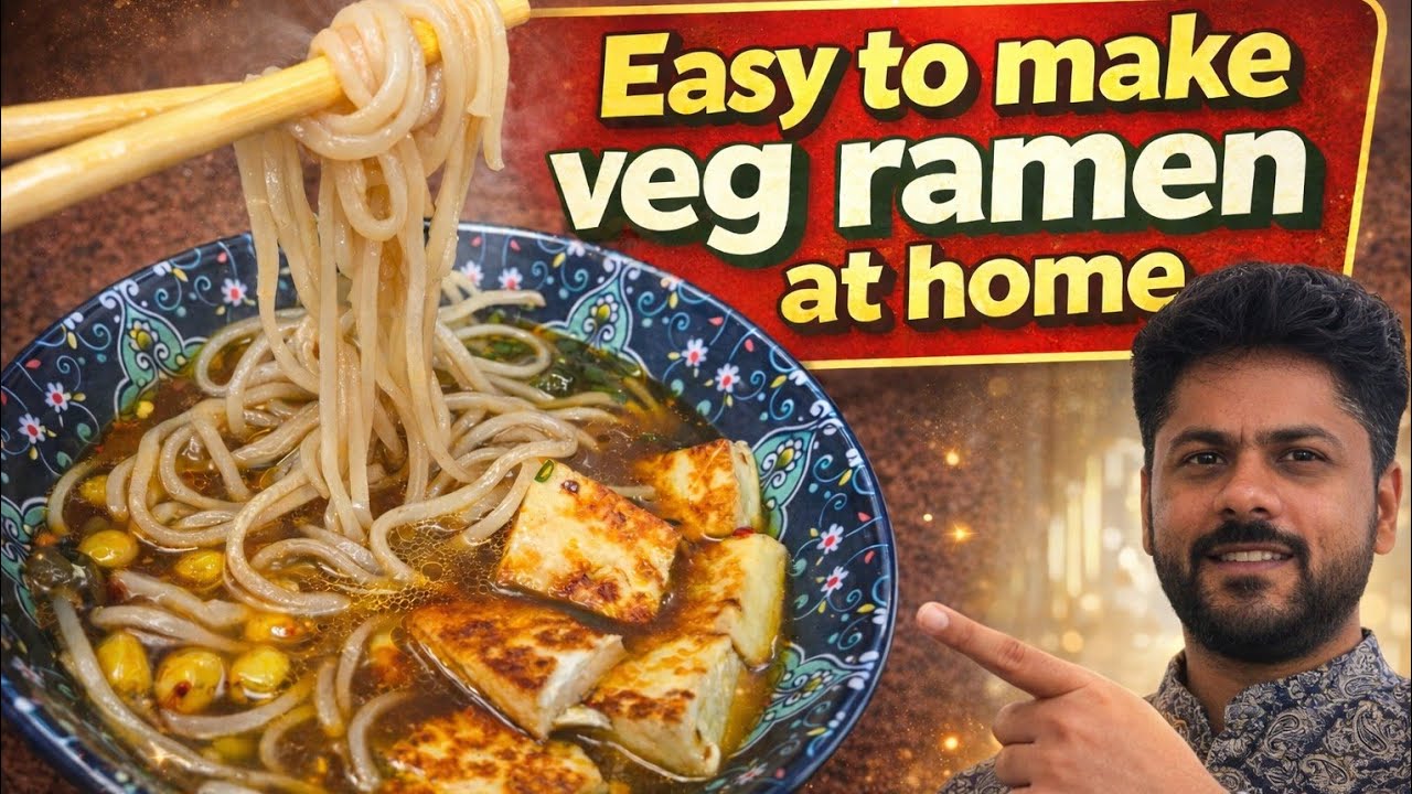 Easy Veg Ramen at Home | Simple & Tasty Ramen Recipe