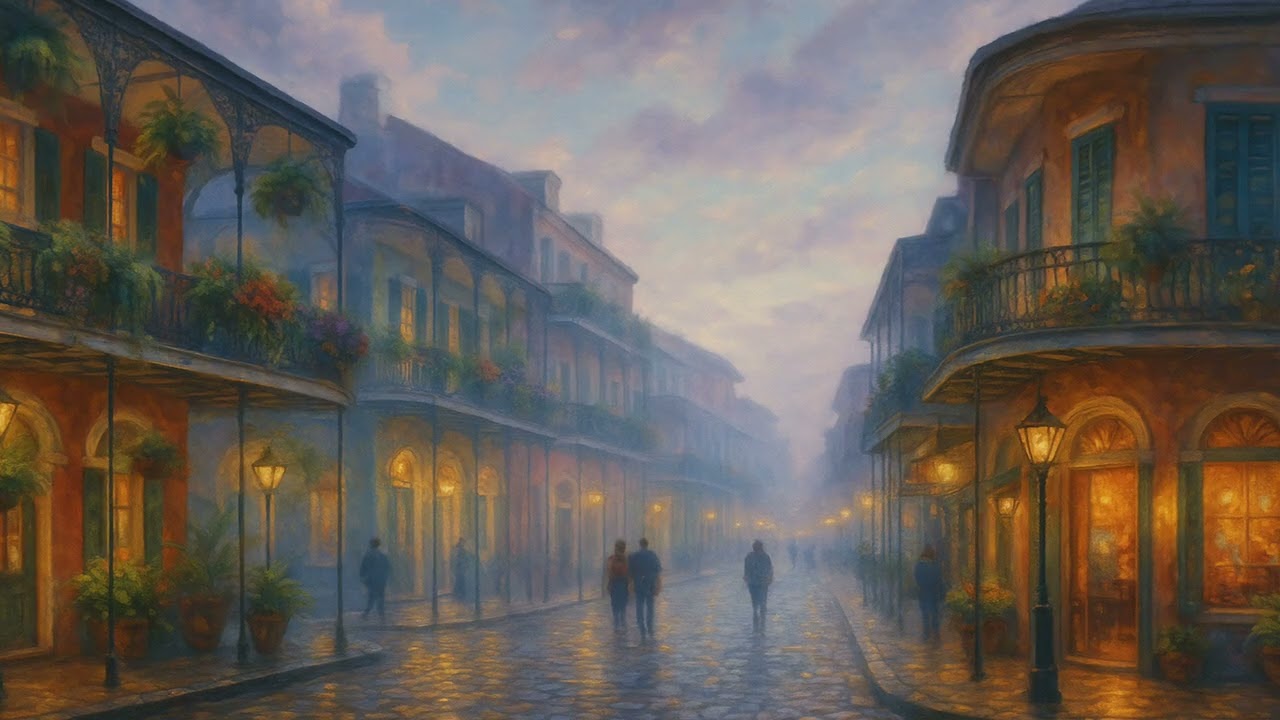 ✨ French Quarter Evening – New Orleans Oil Painting Screensaver for Frame TV | 4K Ambient Art