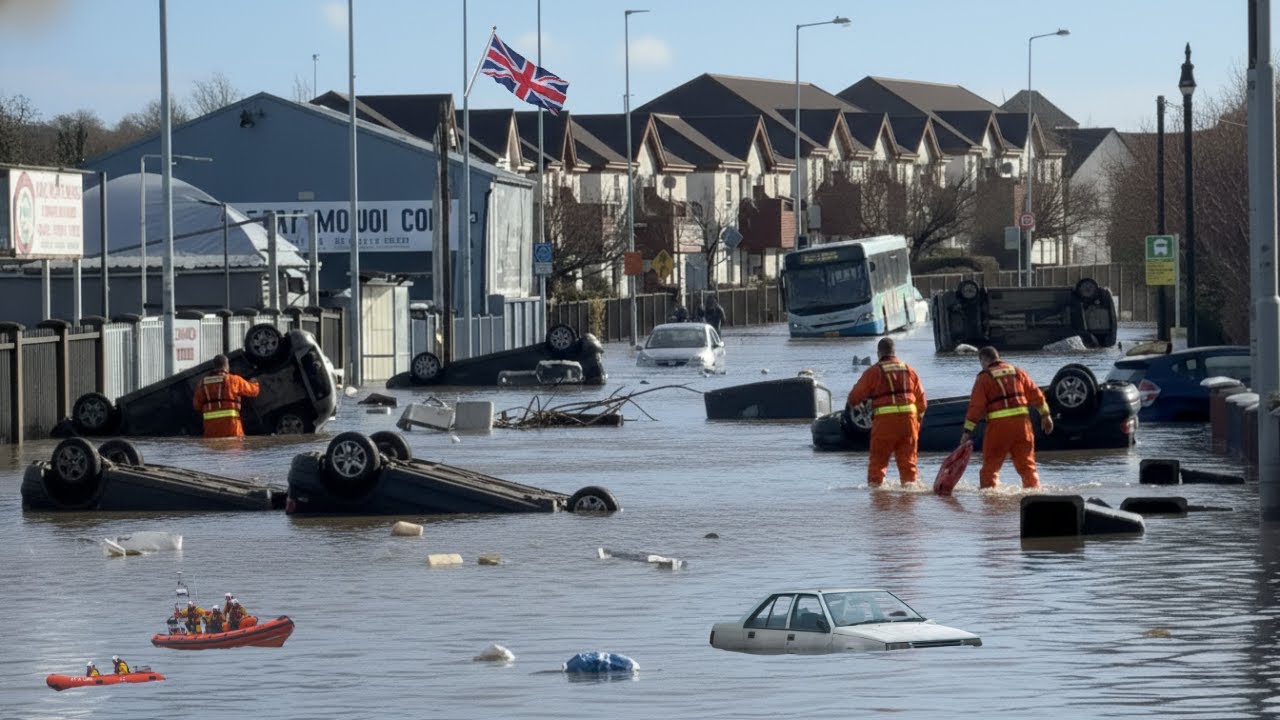 Ireland, UK Devastated by Storm Chandra Floods: Homes and Cars Submerged in Dublin!