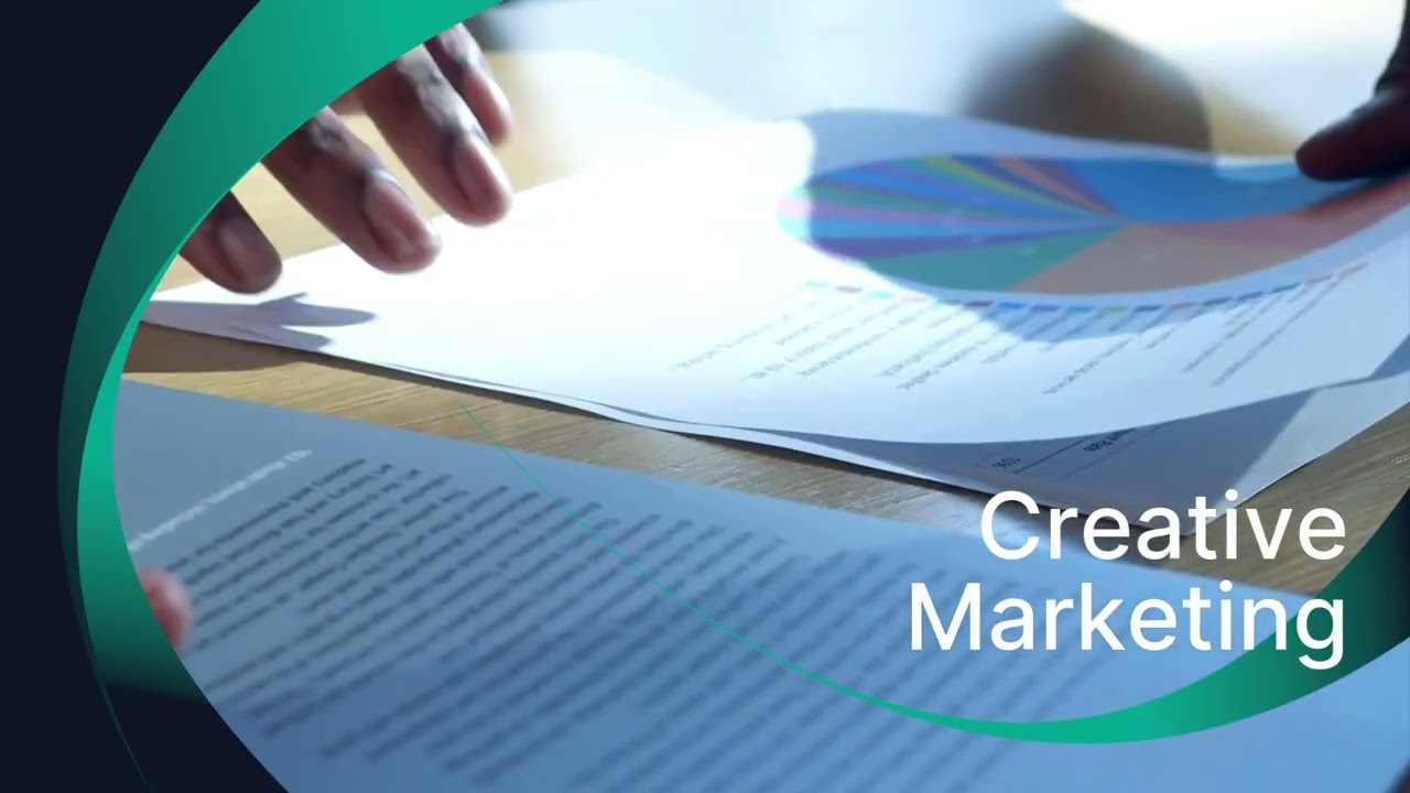 Green Gradient Business Digital Marketing Intro Youtube Video