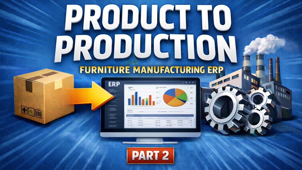 Odoo 19 Furniture Manufacturing Setup | BOM & Routing - DearERP ( PART-2)