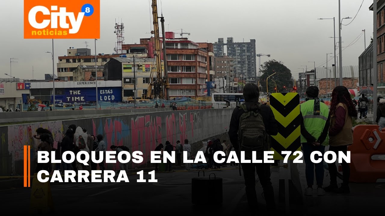 Bloqueos y lluvias colapsaron la movilidad en Chapinero | CityTv