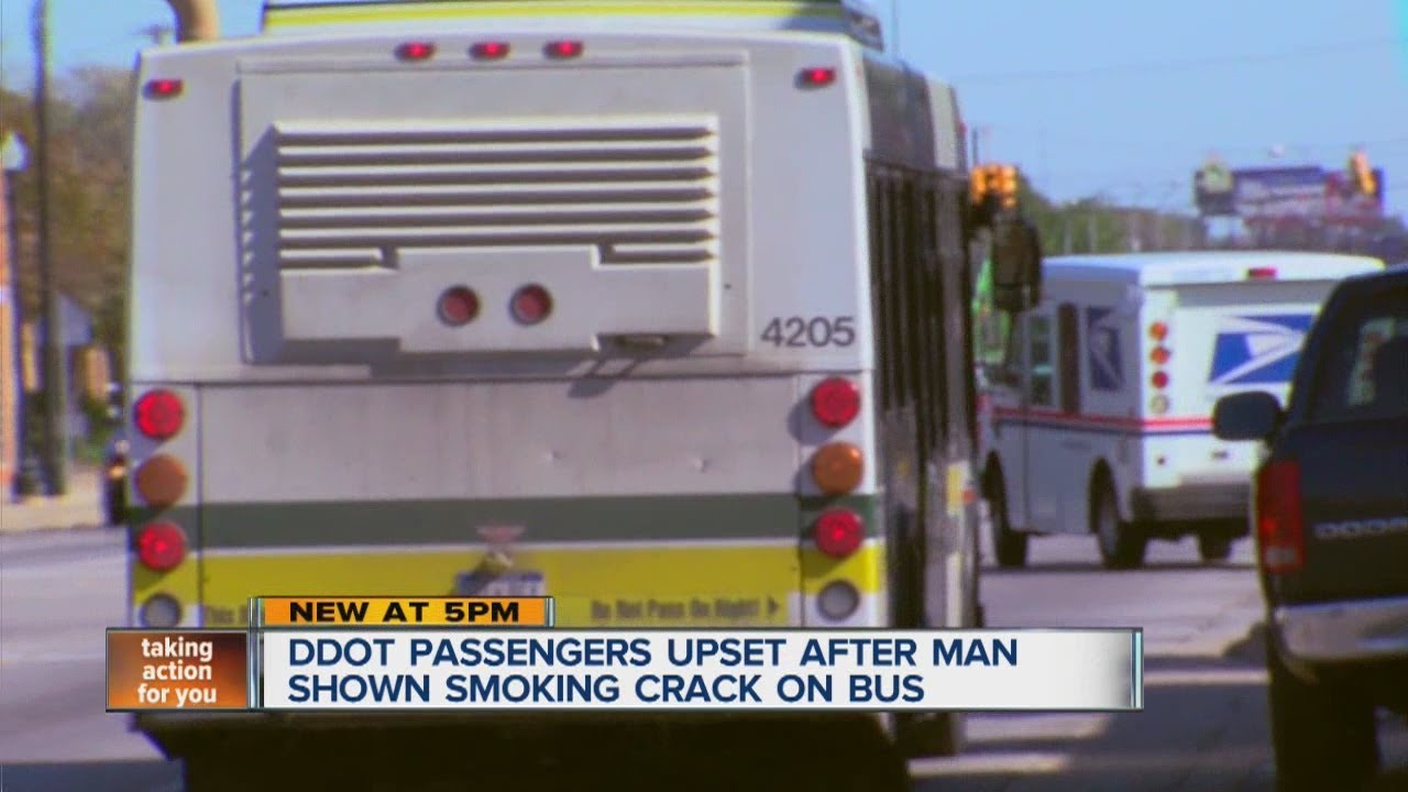 DDOT passengers upset after man shown smoking crack on bus