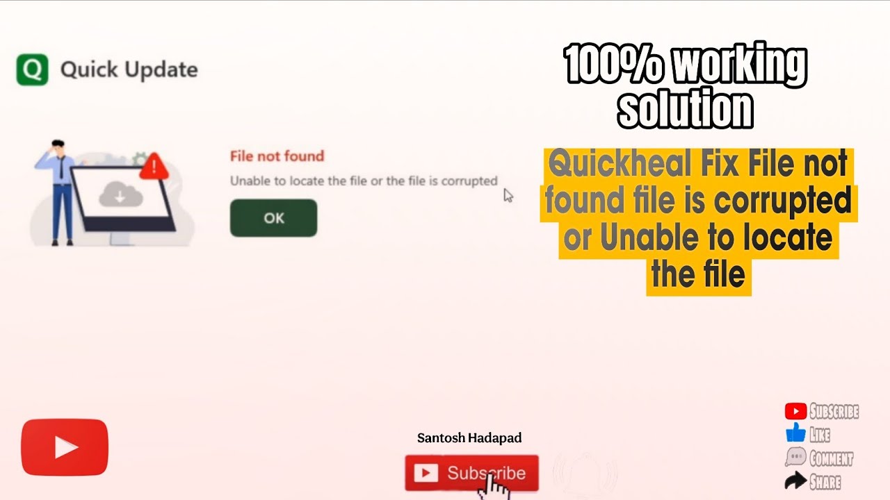 How to fix Quick Heal Update Error | File Not Found Problem Solved 2025 | 100% Working Solution