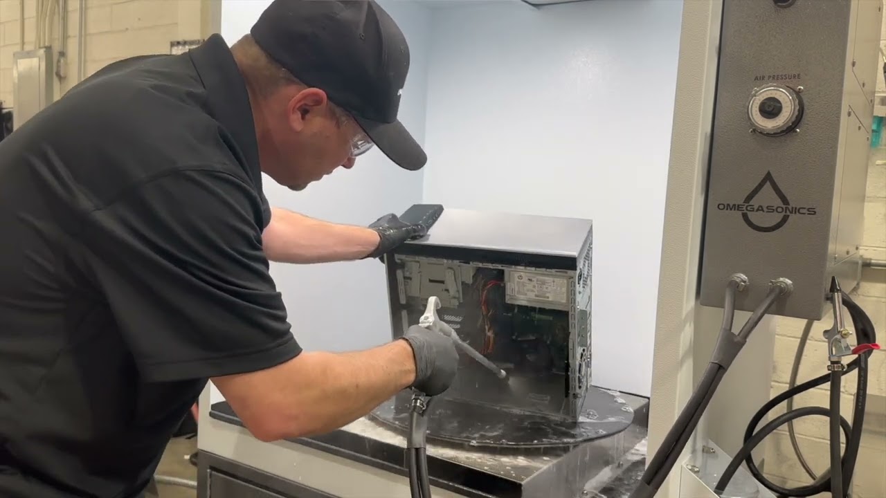 Fire Restoration How To Clean a PC Computer | Omegasonics