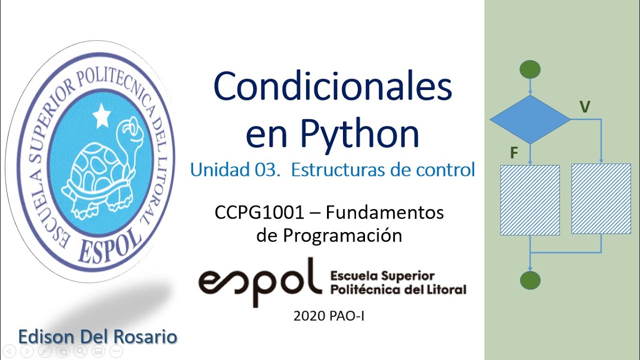 Condicionales en Python - Estructuras de control en programación