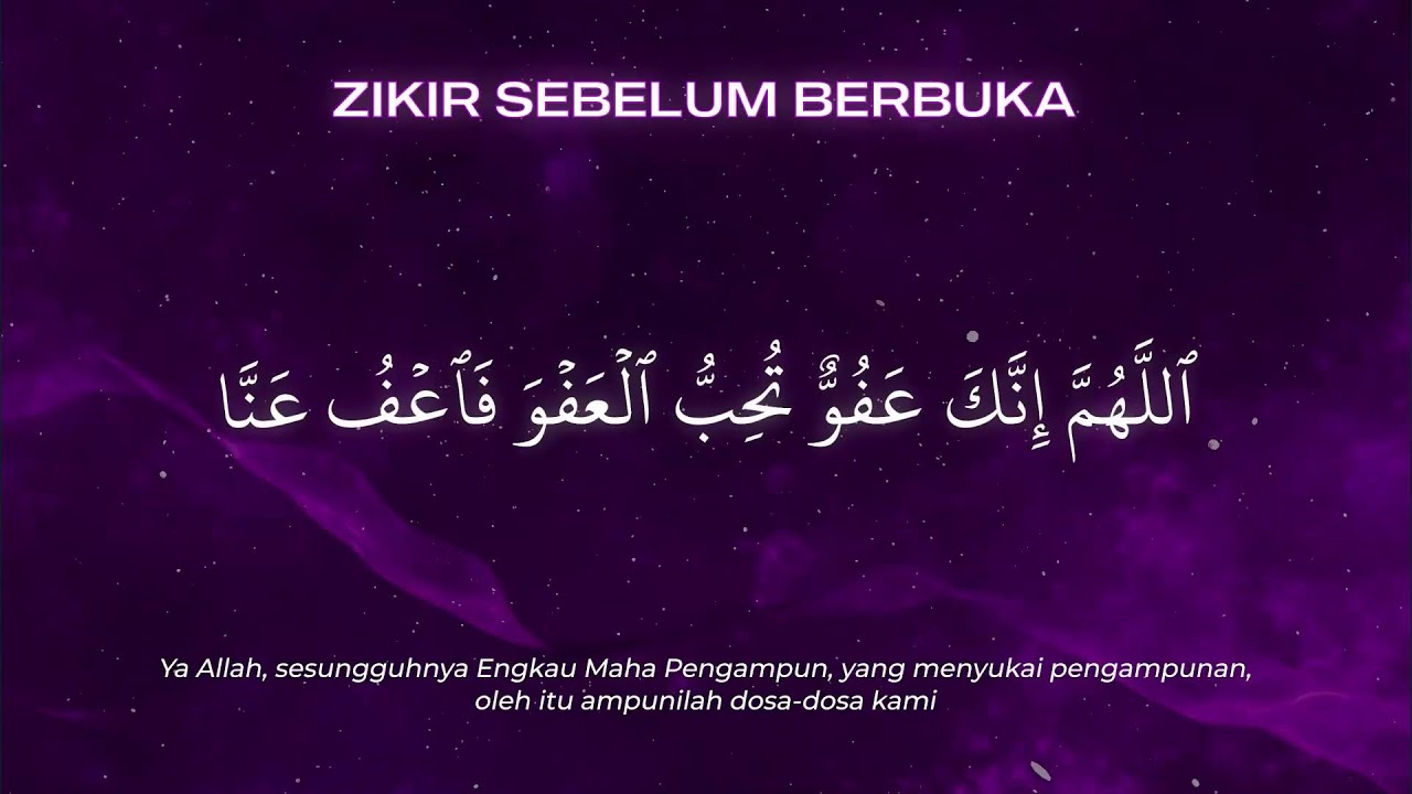Zikir Sebelum Berbuka Puasa Bersama Haffa ✨