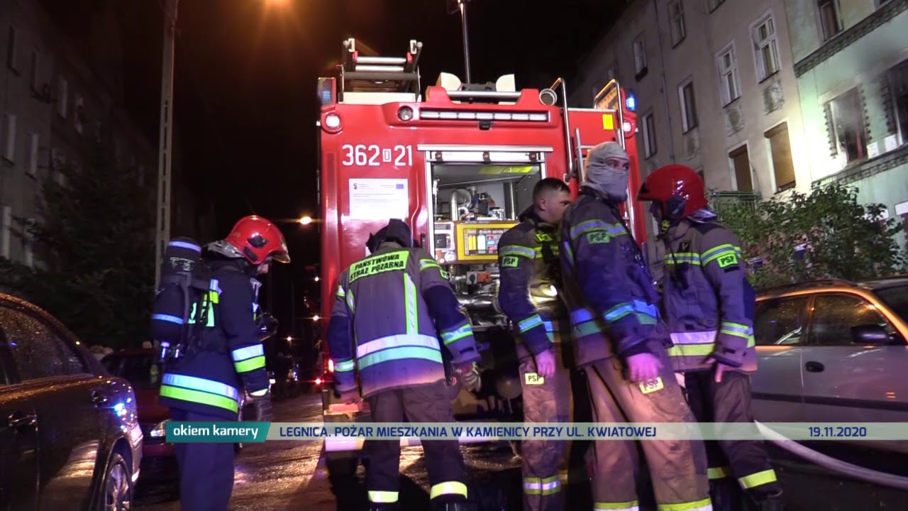 LEGNICA. Pożar mieszkania w kamienicy przy ul. Kwiatowej