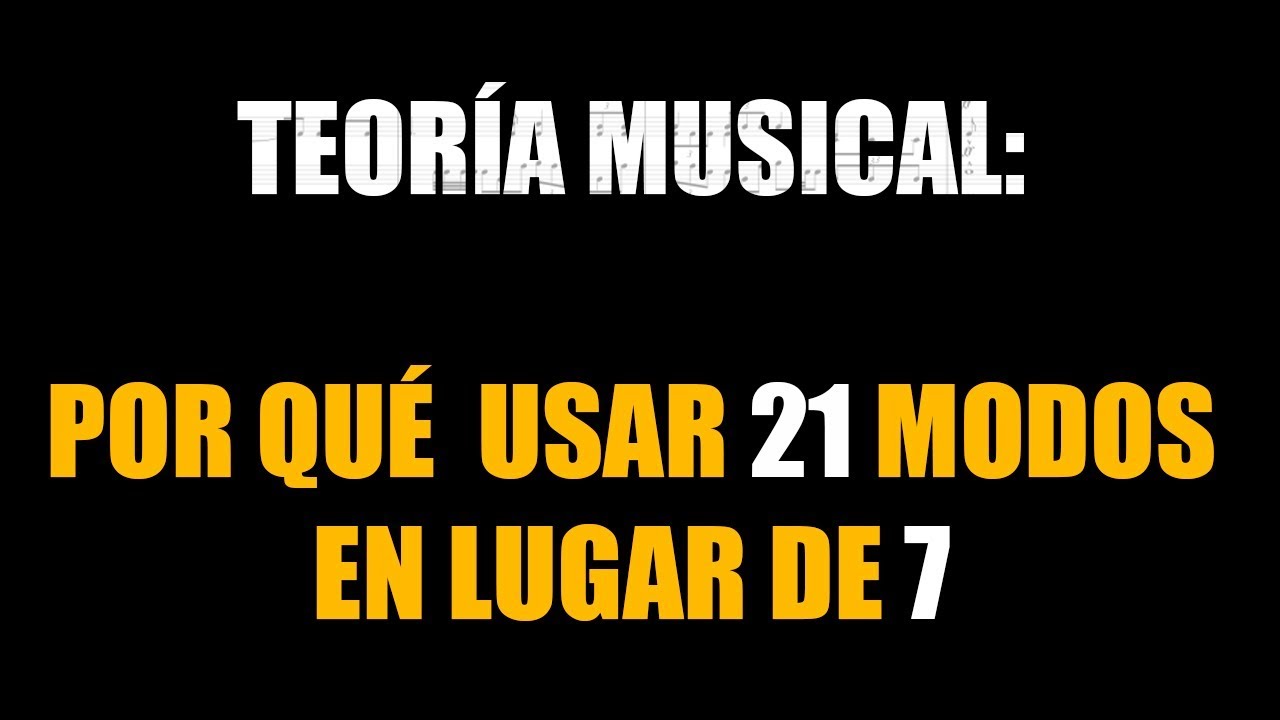 Los Modos Básicos Para Componer (¡No Son 7!)