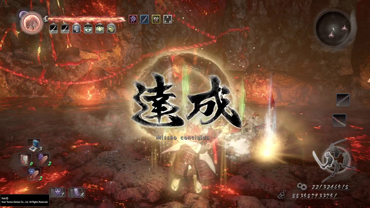 Nioh Dicas graças no abismo. Não é possível mudar . Testes realizado do andar 21 ao 30.