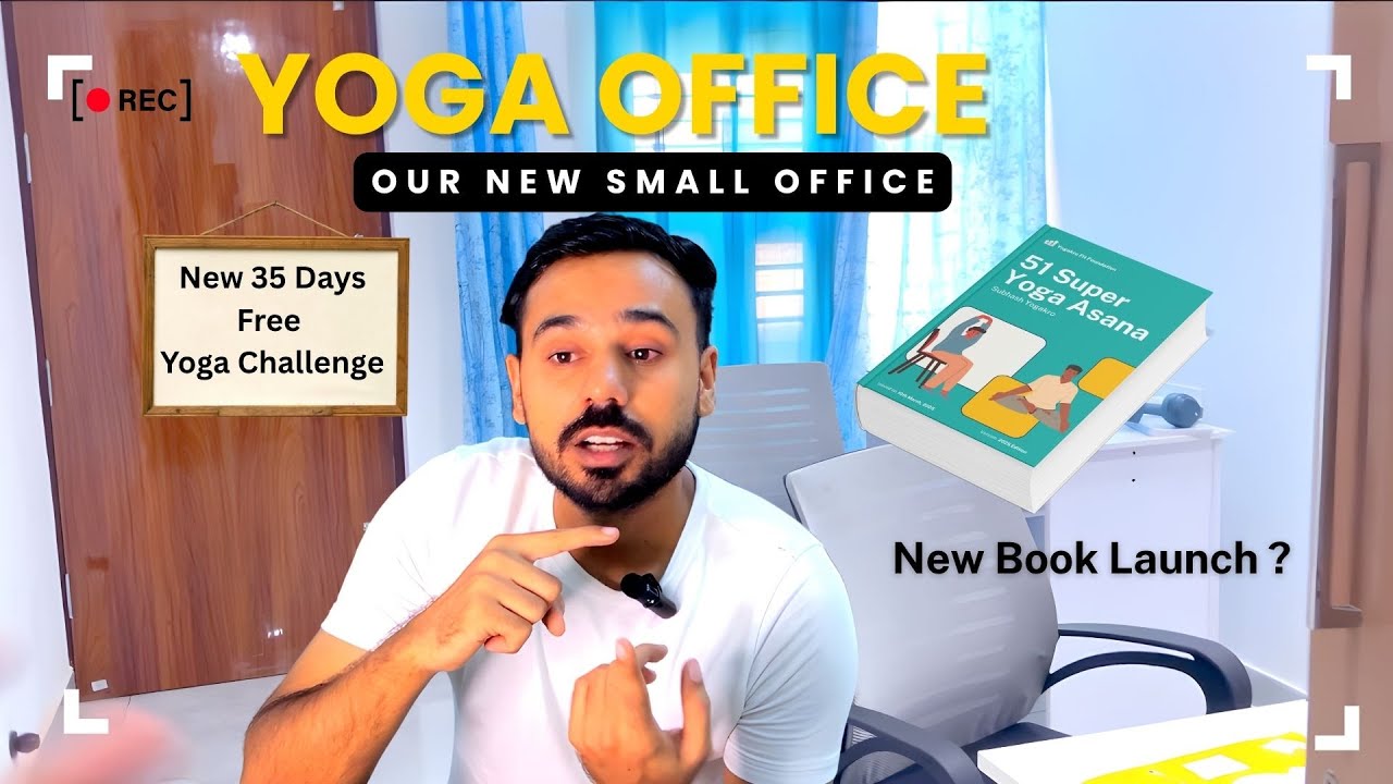 My Yoga Office & Special Surprise | New Free Yoga Challenge Annoucement | Subhash Yogakro Vlog 6