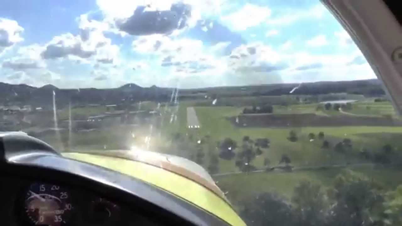 Landung mit Morane Saulnier 887 in EDTH Heubach