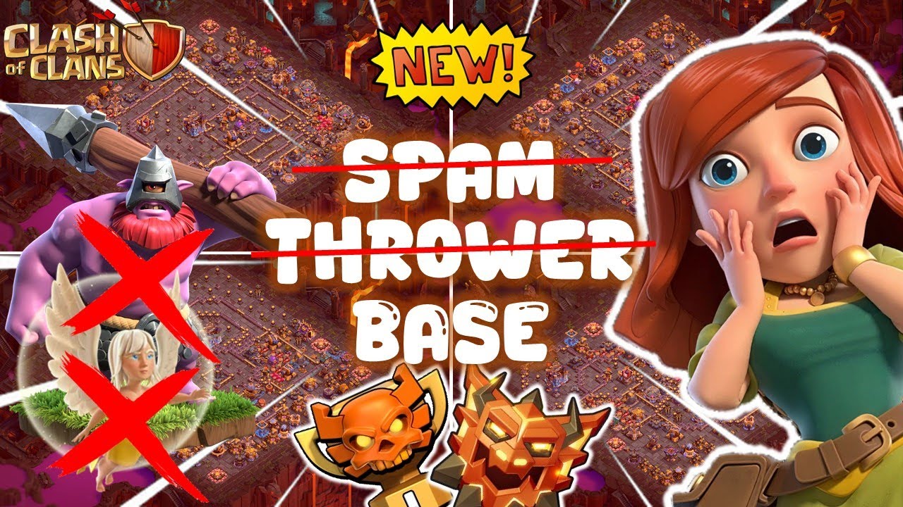NEW TOP-10 TH18 ANTI META SPAM THROWER CWL WAR LEGEND BASE + LINK | PUSH TROPHY 2026| CLASH OF CLANS