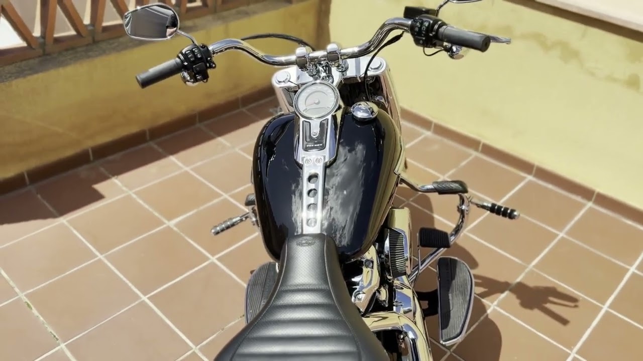 Harley Davidson mustache crash bar engine guard - FATBOY FLFBS