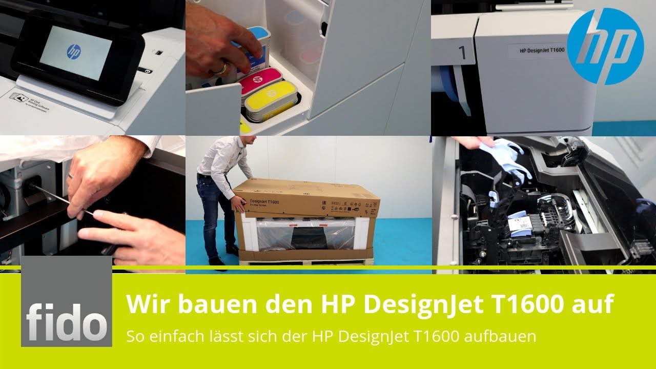HP DesignJet T1600 - So einfach können Sie den HP Plotter selbst aufbauen | www.fido-buerosysteme.de
