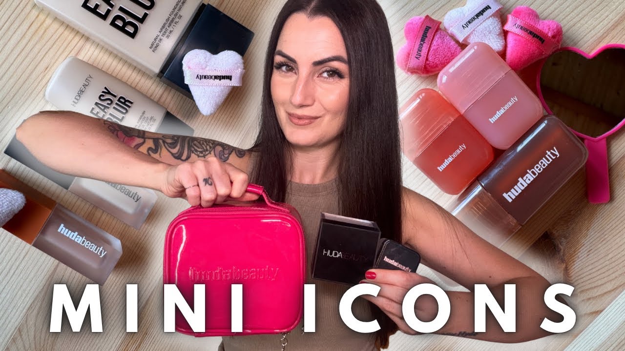 FULL FACE HUDA BEAUTY | MINI PRODOTTI ICONICI + NOVITÀ | NE VALE LA PENA? 