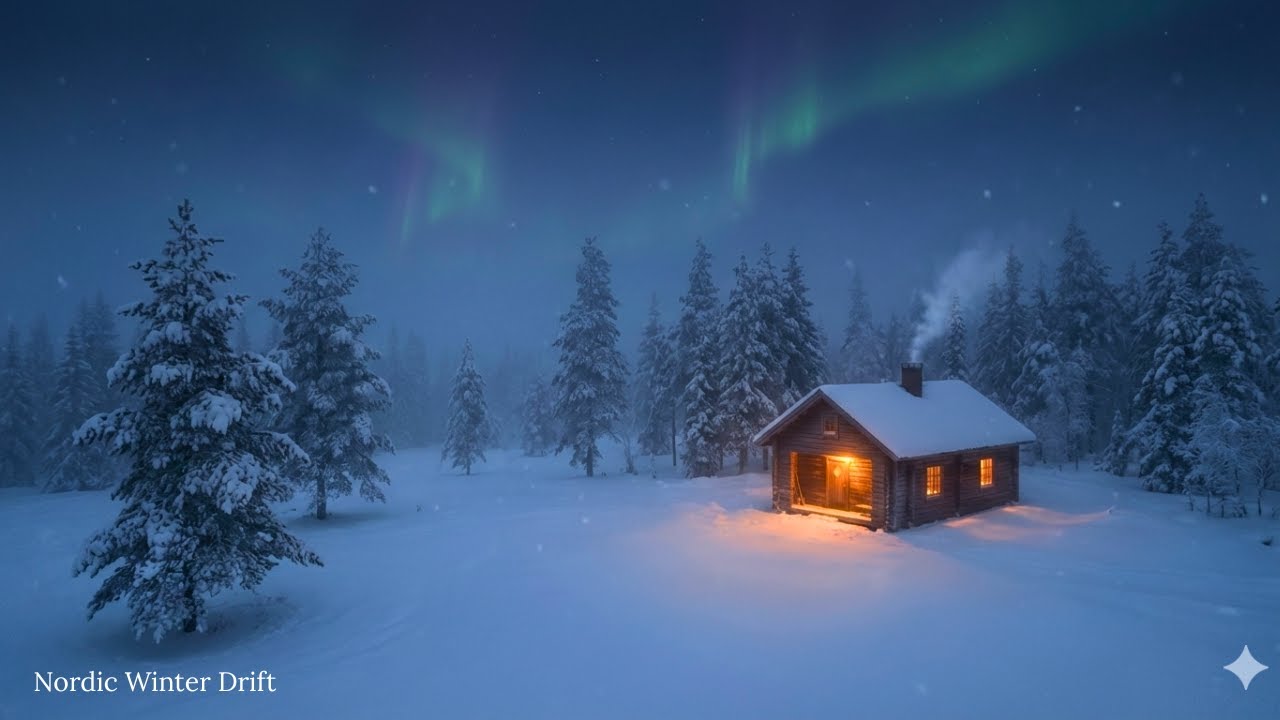 Nordic Winter Drift – Cold Ambient Music for Focus & Peace | Quiet Escape Studio