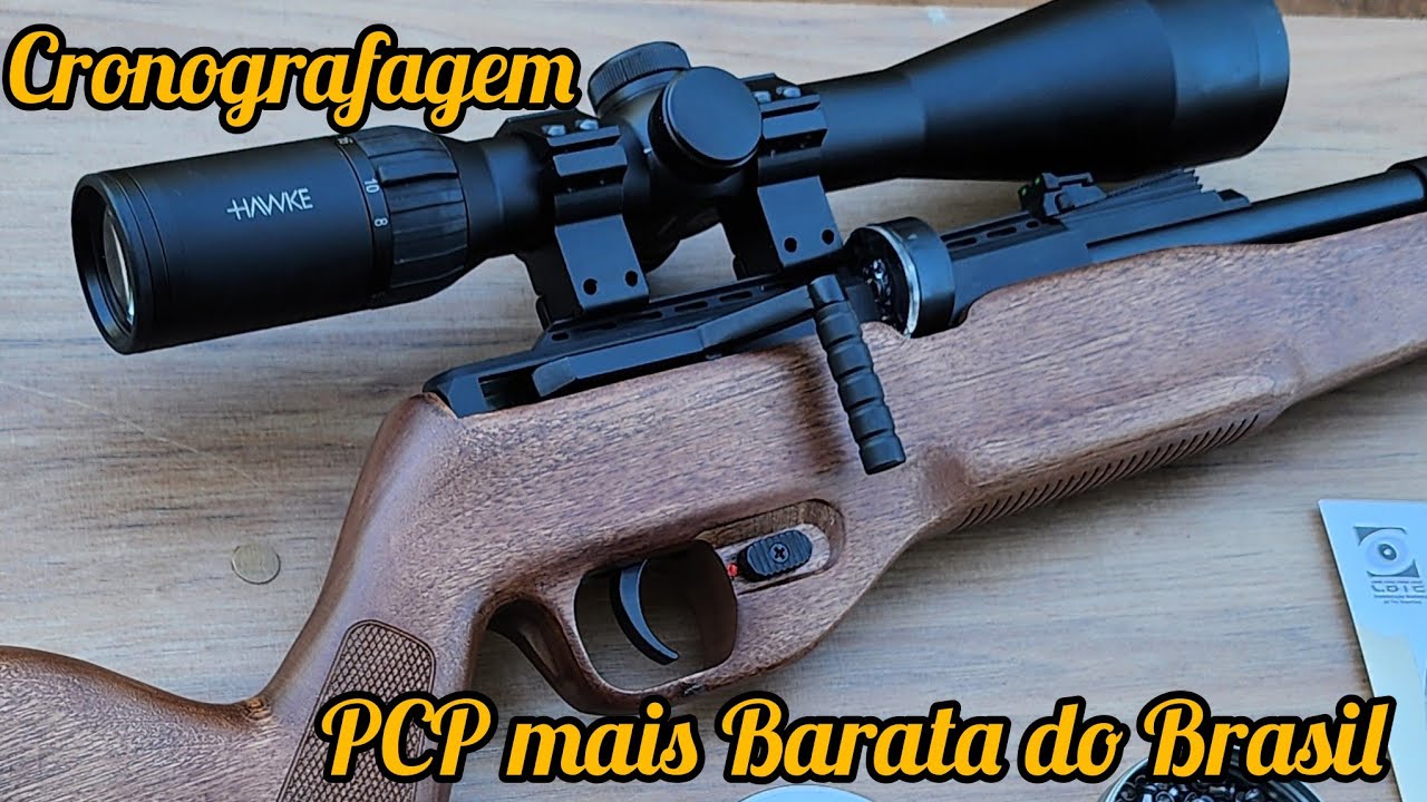 CRONOGRAFAMOS A PCP MAIS BARATA DO BRASIL - VALE A PENA? CARABINA PCP G850W QGK CORONHA DE MADEIRA