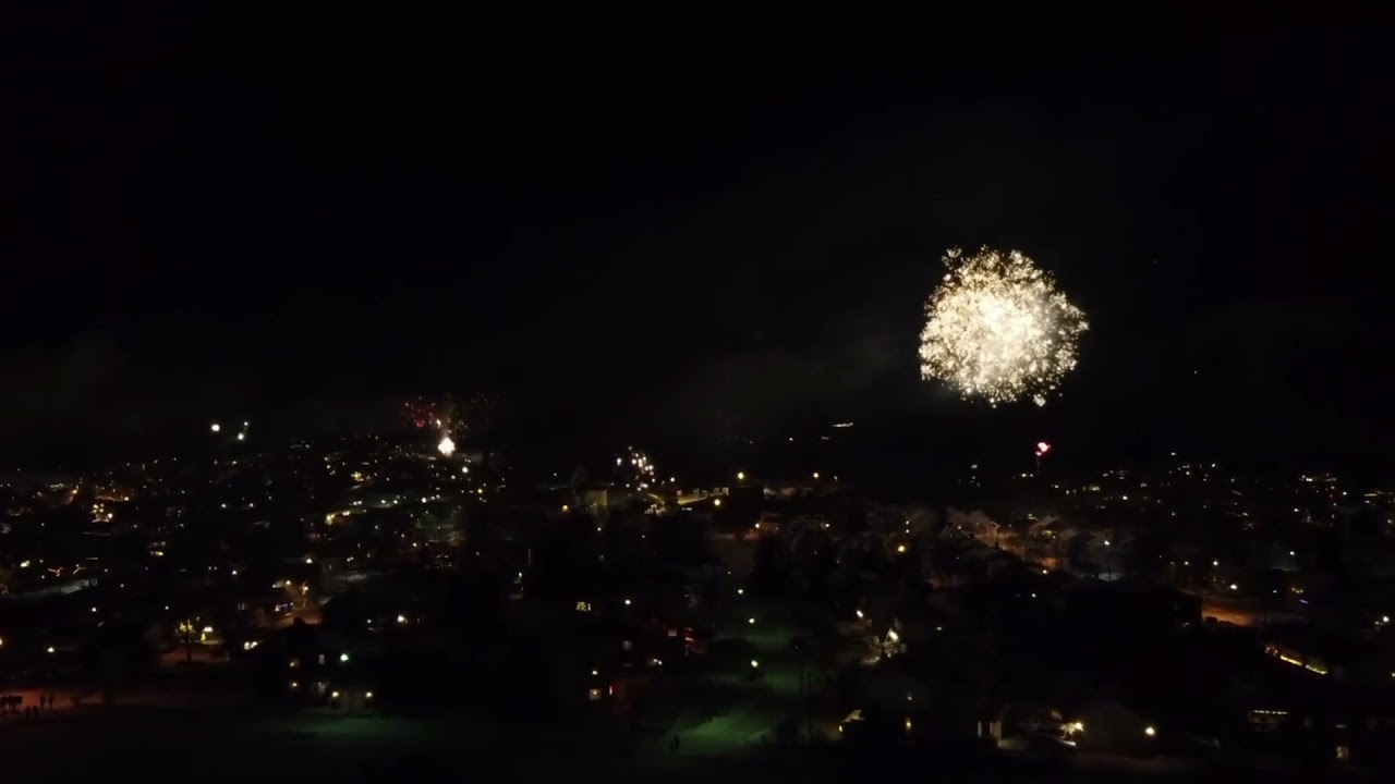 Fireworks over Melbu 2021.12.31