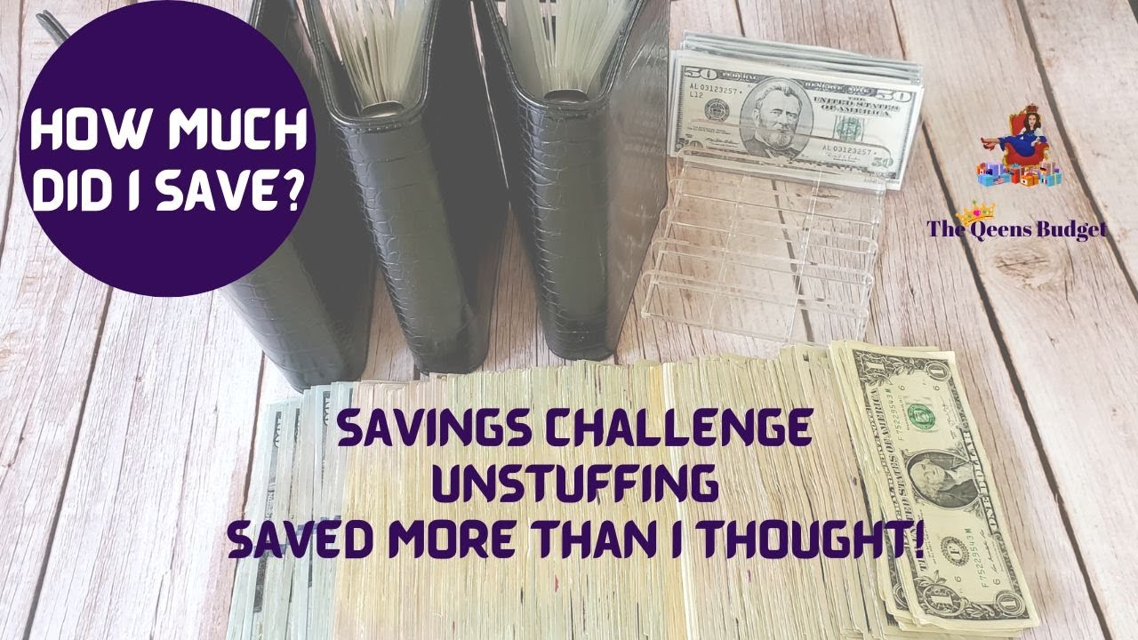 SAVINGS CHALLENGE UNSTUFFING  ||  I WAS SHOCKED HOW MUCH I SAVED!  ||  ALLOCATING SOME OF THE MONEY
