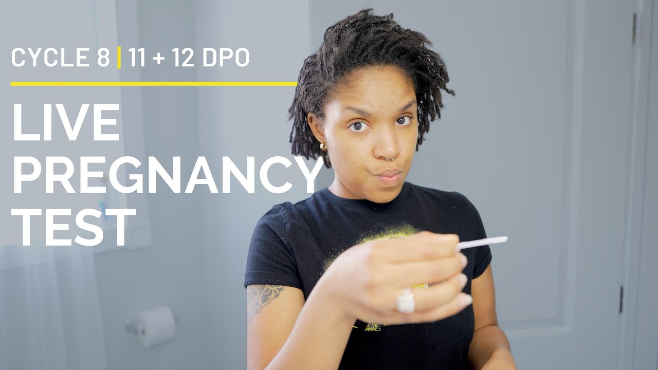 LIVE PREGNANCY TEST 11 + 12 DPO || CYCLE 8 || TTC RAINBOW BABY #2 || THE DECKS