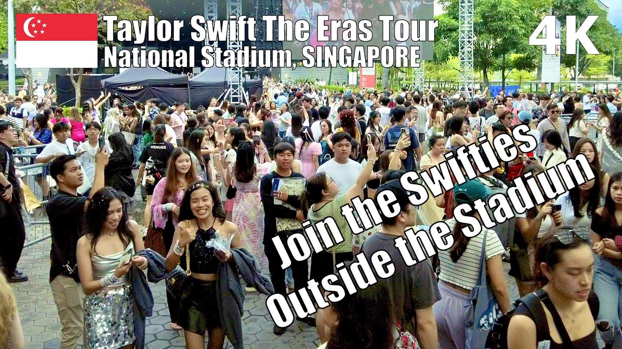 Swifties Going Tay-Tay Outside National Stadium with Taylor Swift - The Eras Tour in Singapore 🇸🇬