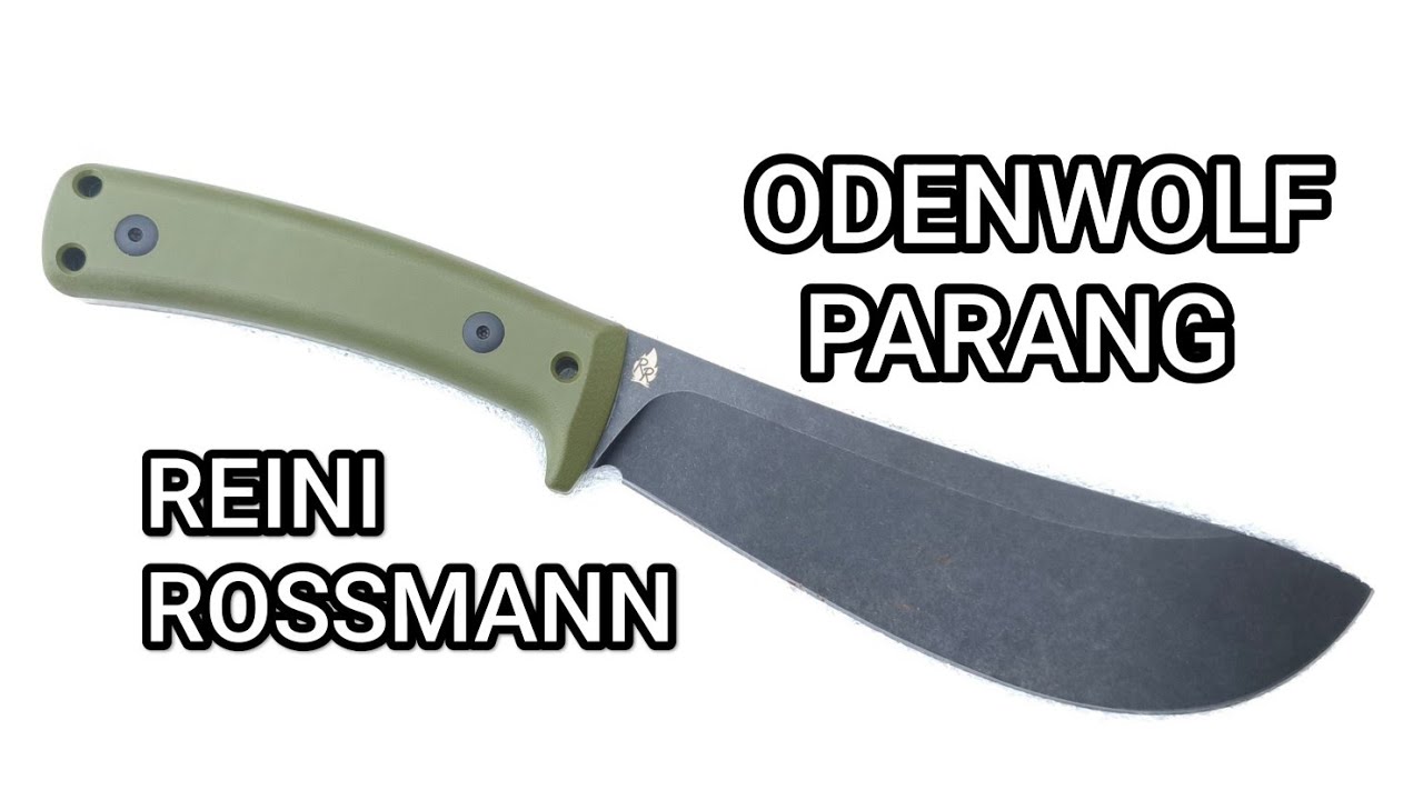 GIVE-AWAY Reini Rossmann Odenwolf Survival Parang Messer Haumesser Test Review D-2 Stahl G-10