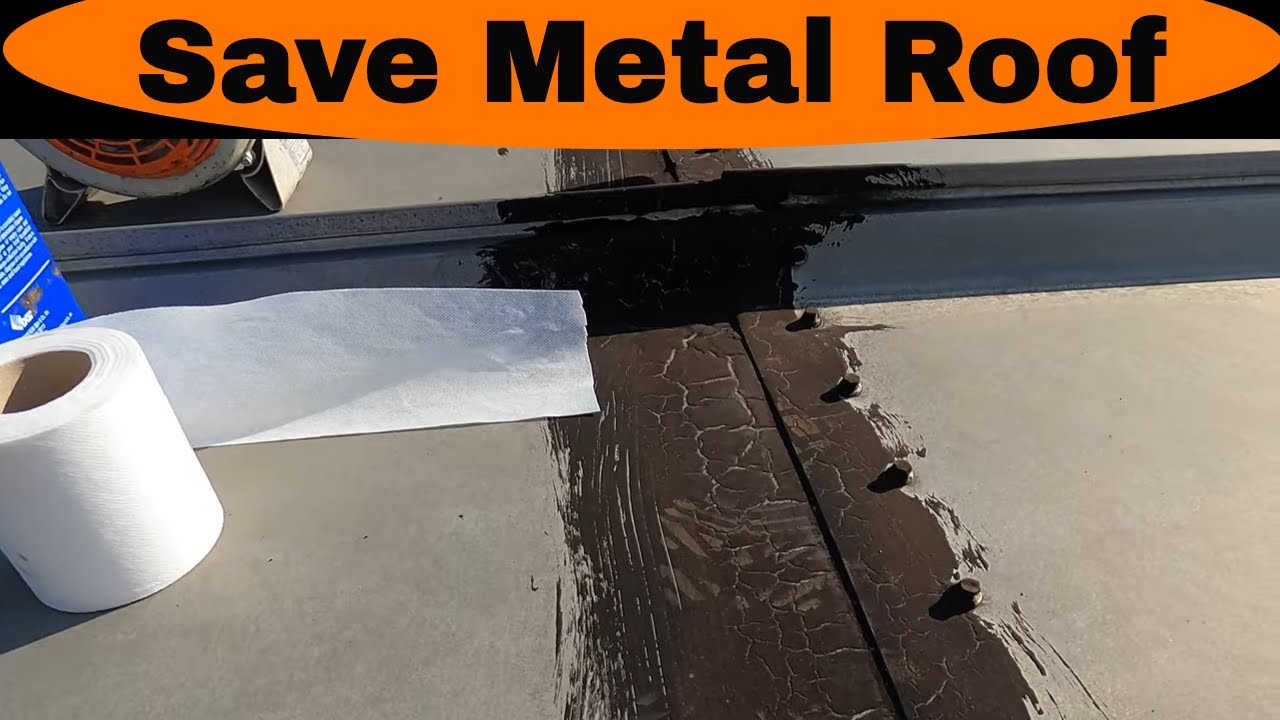 How to repair a Metal Roof Seam DIY - Turbo Poly Seal is a flexible, pliable tough sealant