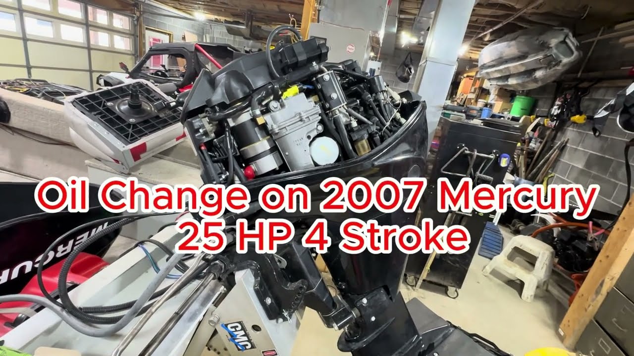 How to change the oil on a 25 HP 4 Stroke Outboard Motor