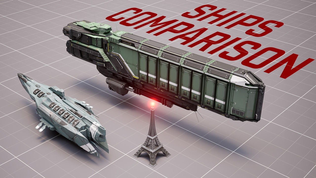 EVE Online STARSHIPS - Dimensions at Real Scale