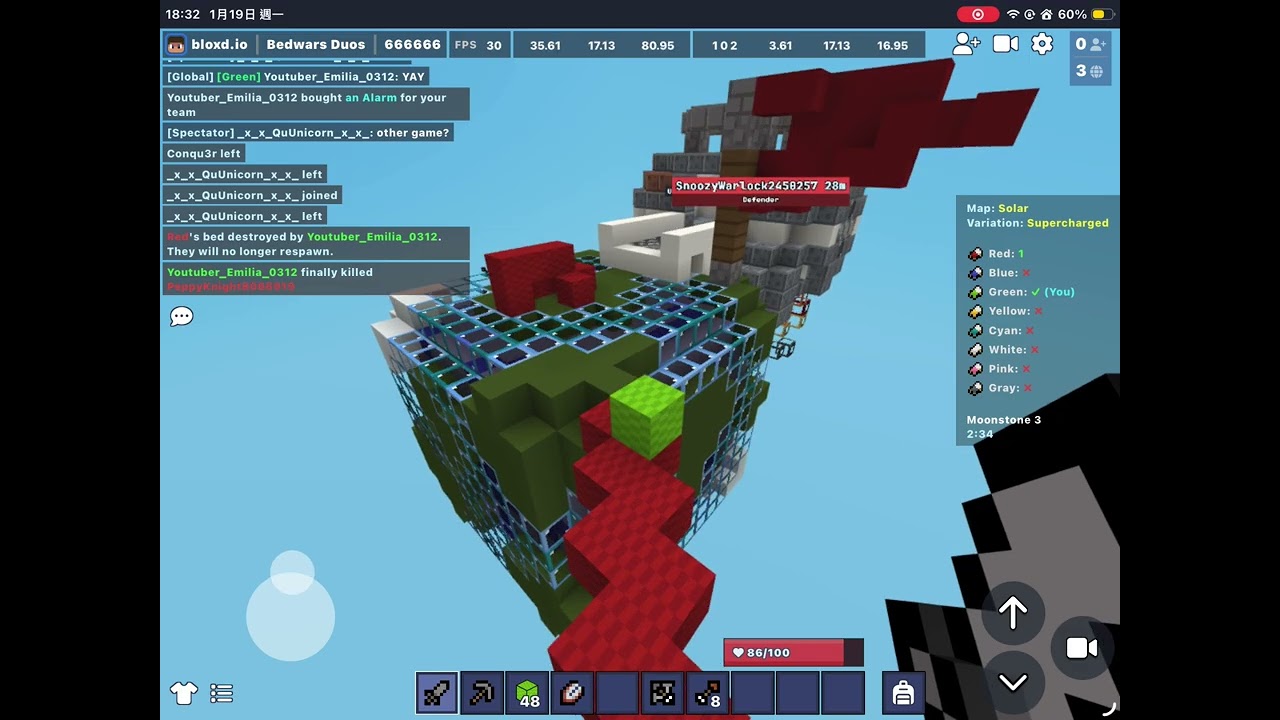 Bedwars 2s dues 床戰雙人bloxd.io-Emilia_0312(Hank?)