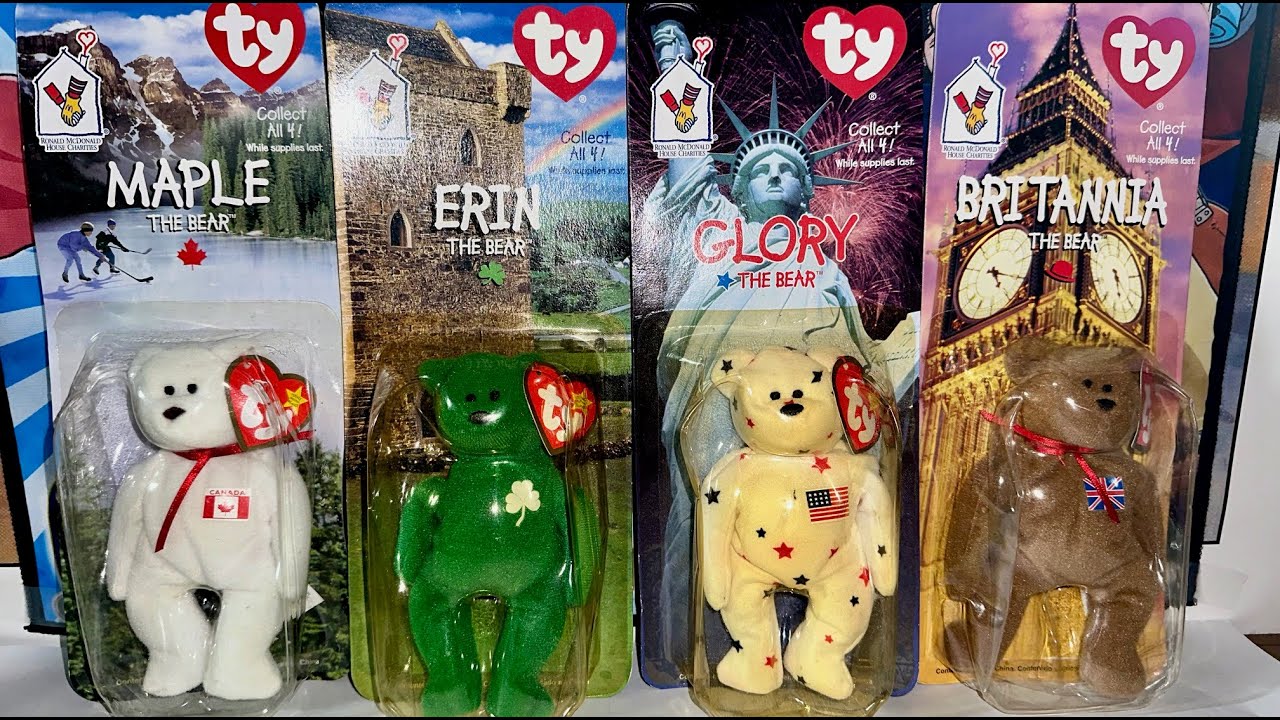 Обзор плюшевых игрушек Beanie Babies Bear от благотворительных организаций Ronald McDonald House ...
