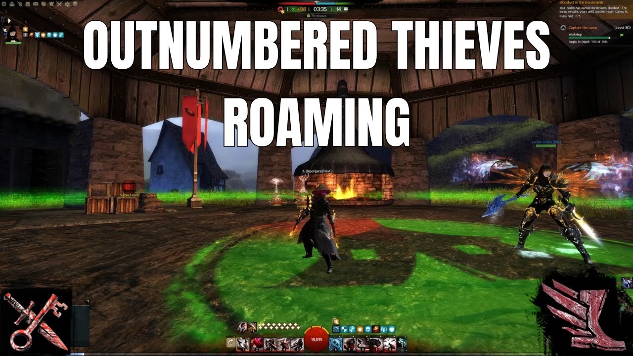 GW2 Dagger Dagger Condi Thief Solo and Duo Daredevil Roaming WvW