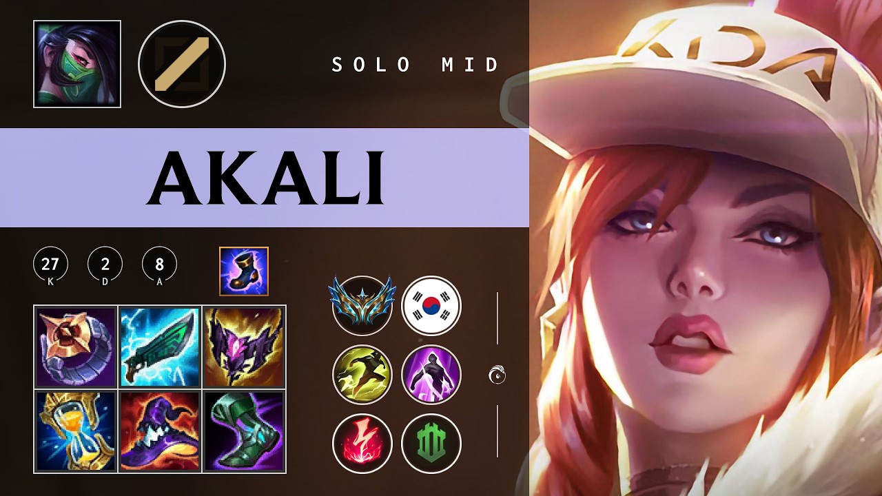 Akali Mid vs Orianna - KR Challenger Patch 26.06