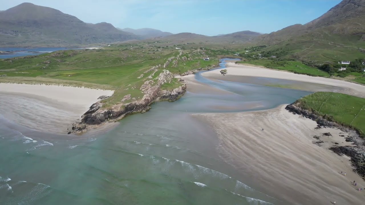 The Renvyle peninsula and Inishbofin Island. Connemara. Co Galway.