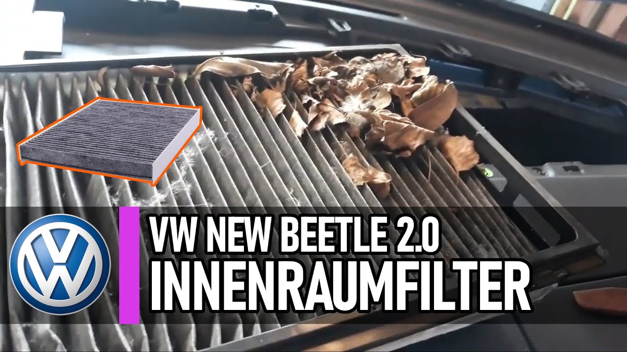 VEkelhafter Innenraumfilter - wieder frische Luft! VW New Beetle 2.0 #volkswagen #beetle #filter