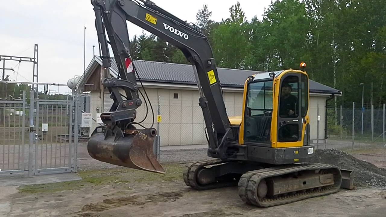 Volvo ECR88 med sl&auml;ntskopa