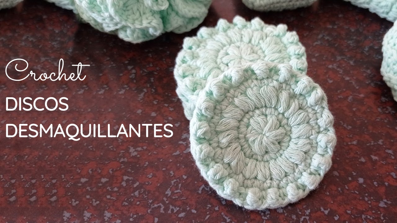 Set de spa a crochet - Discos desmaquillantes reutilizables