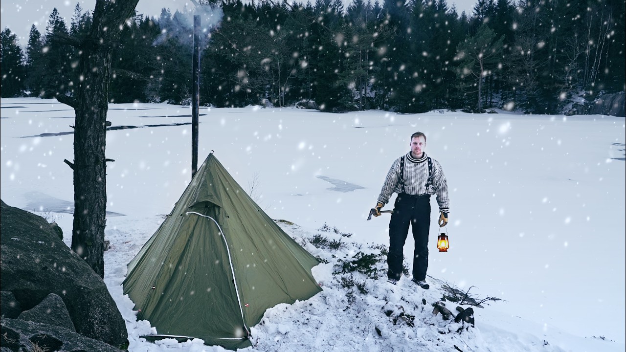Winter Solitude: Hot Tent Camping in the Nordic Wilderness
