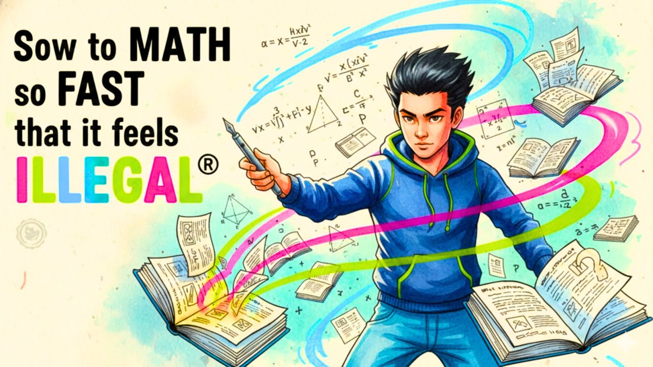 How to Study MATH so FAST that it Feels ILLEGAL (No More Struggling)