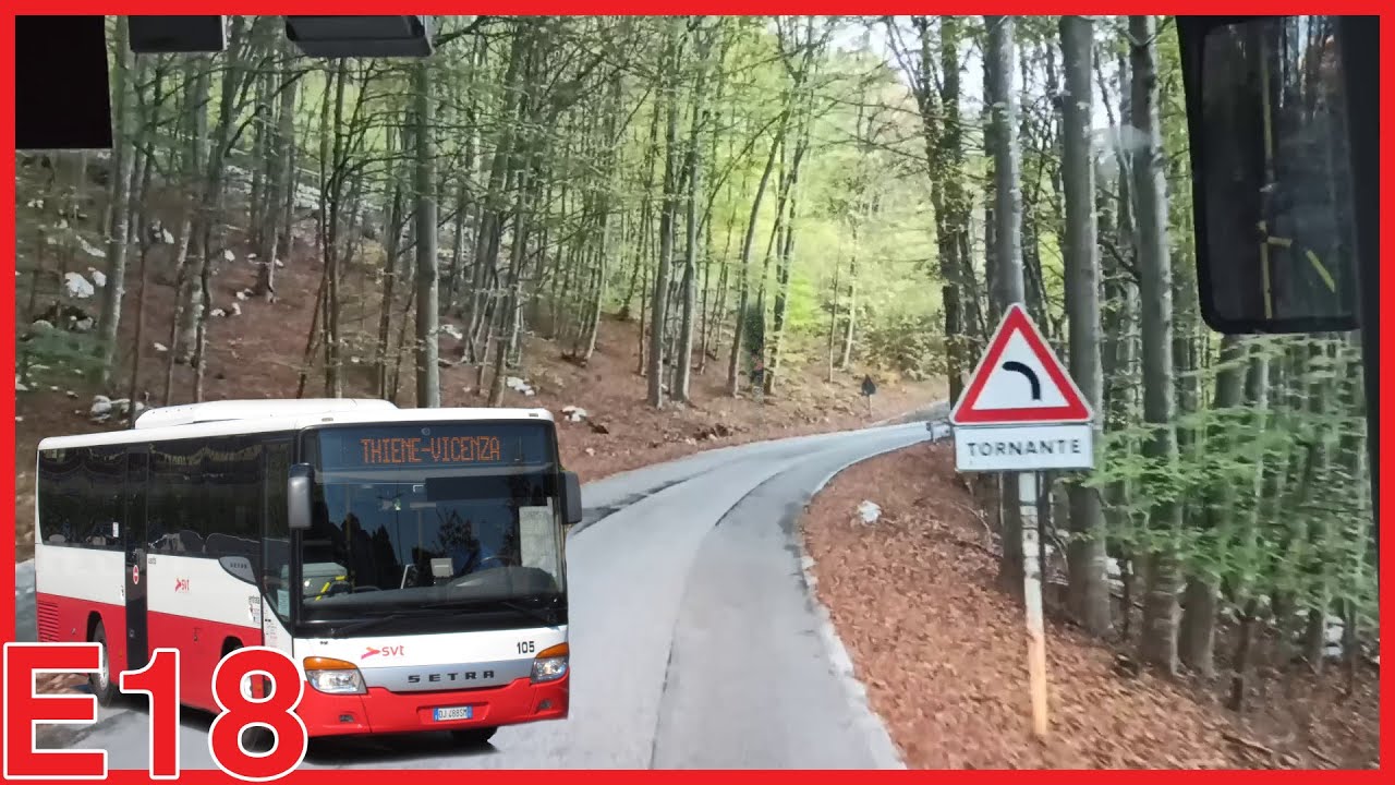 SETRA S412 UL sulle montagne vicentine [front POV]