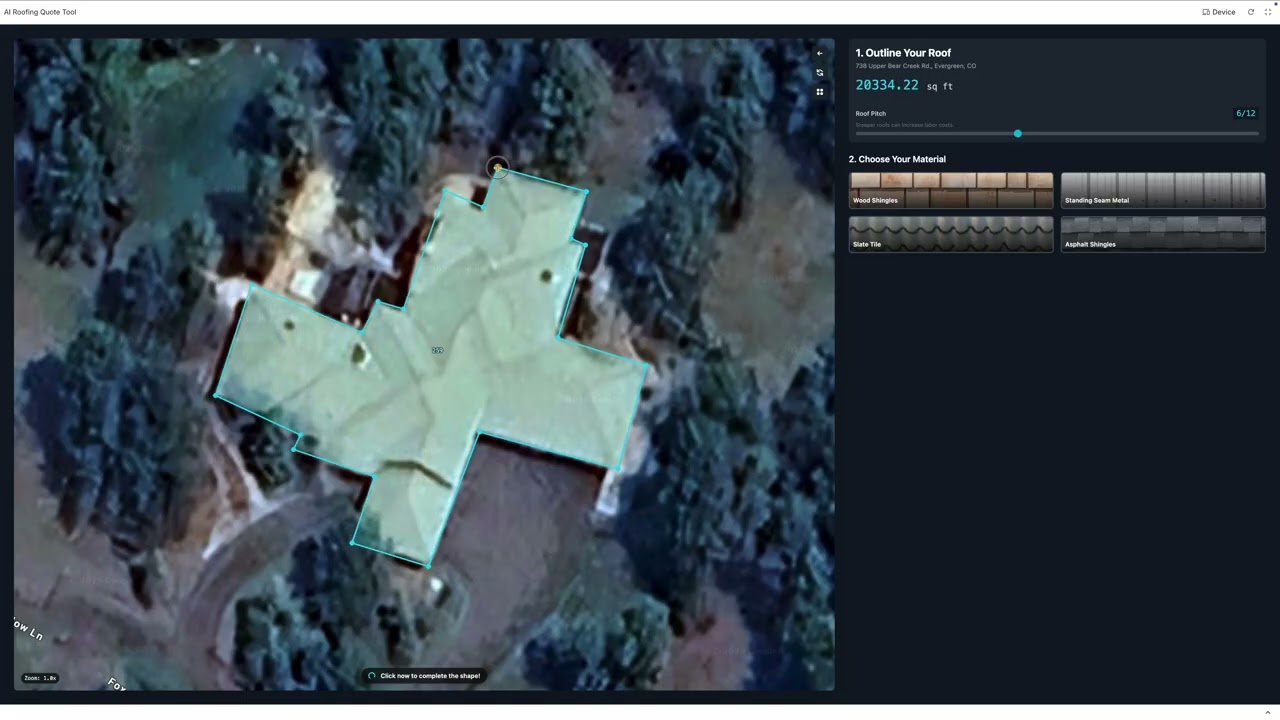Revolutionizing Roofing Quotes with AI | Instant Roofing Quotation App Demo - PrescientIQ