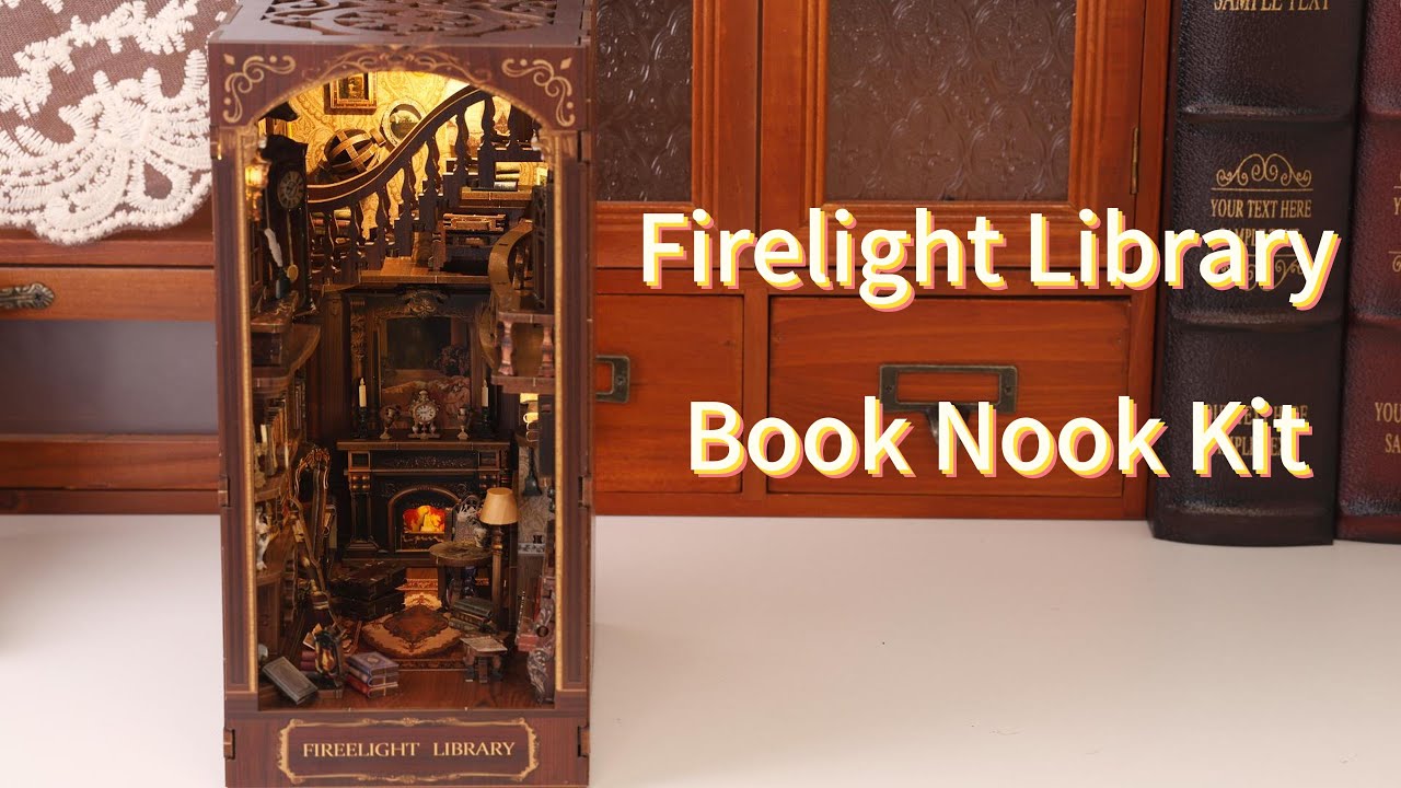 Firelight Library Book Nook Kit