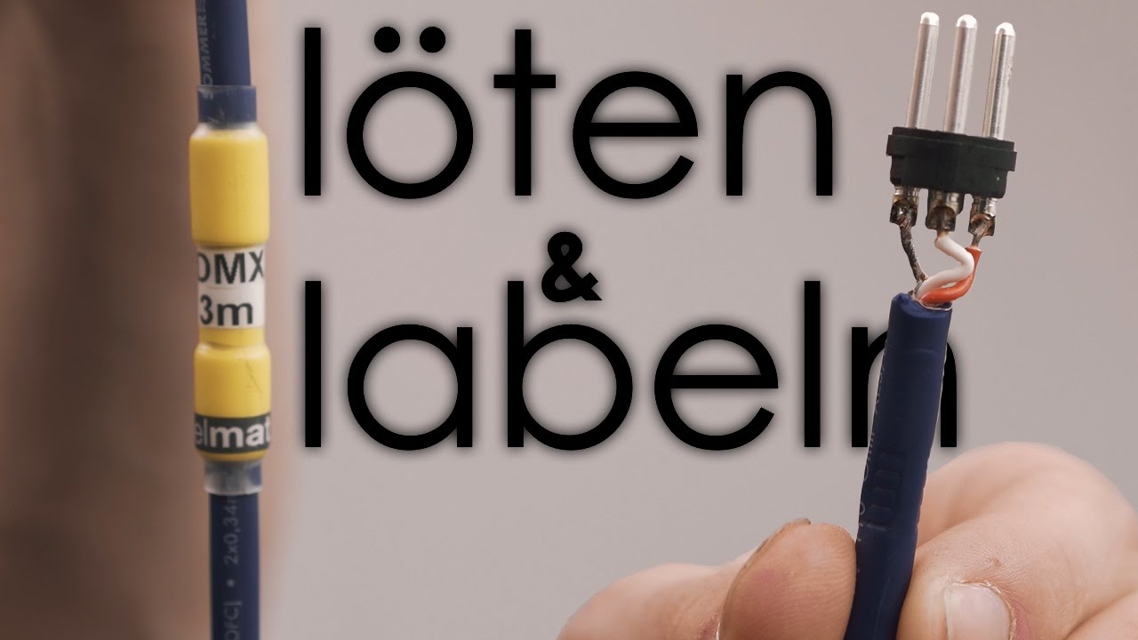 WORKSHOP XLR NF-Kabel löten und labeln/beschriften (4K!)