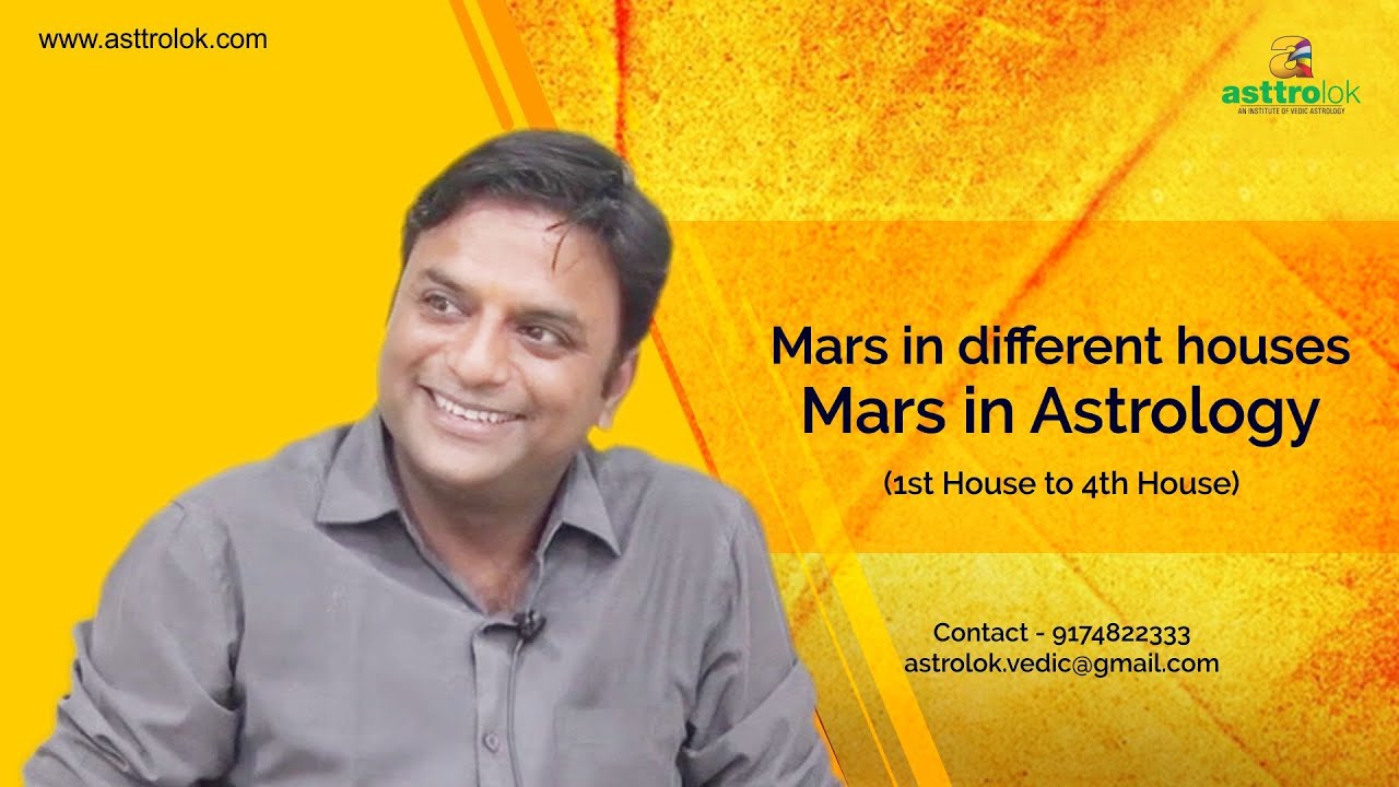 Mars in 1st House in Astrology | Mars in 2nd House | Mars in 3rd House | Mars in 4th House | Part 1